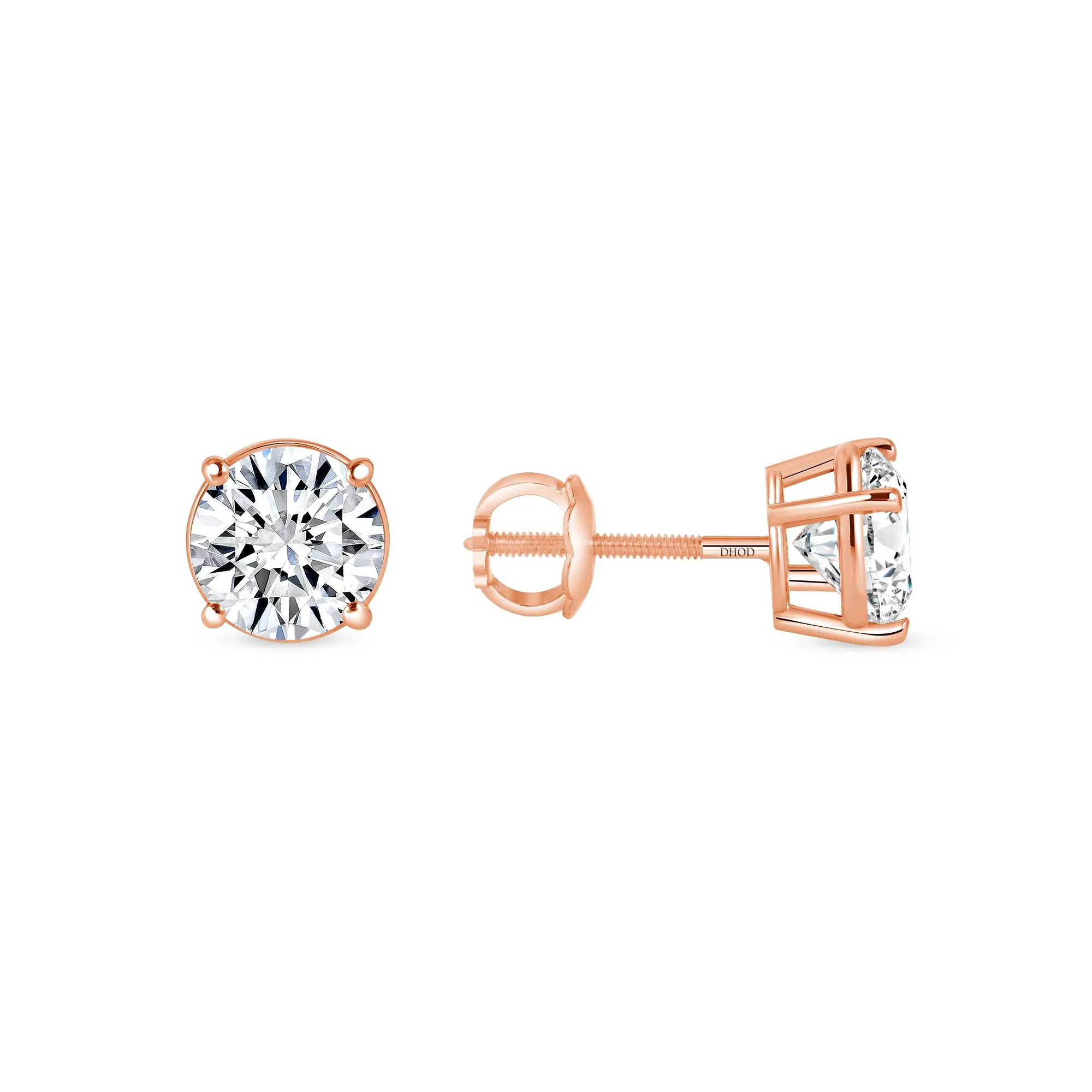 14K Gold 2.00 Carat Lab Grown Diamond Studs