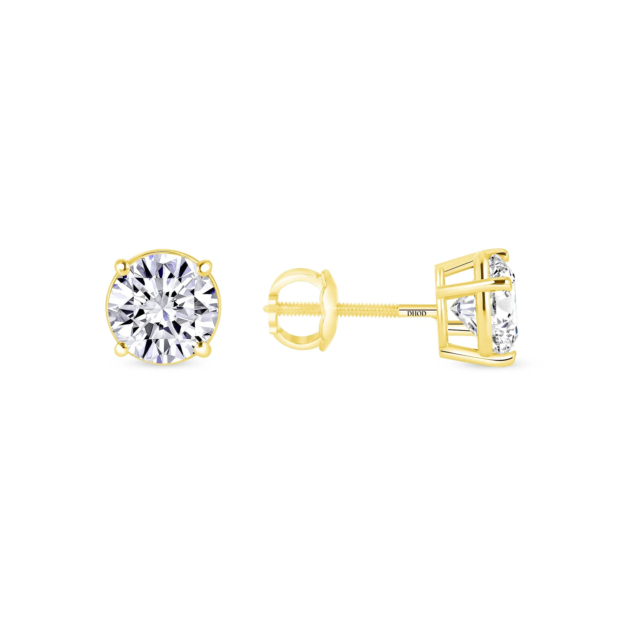 14K Gold 2.00 Carat Lab Grown Diamond Studs