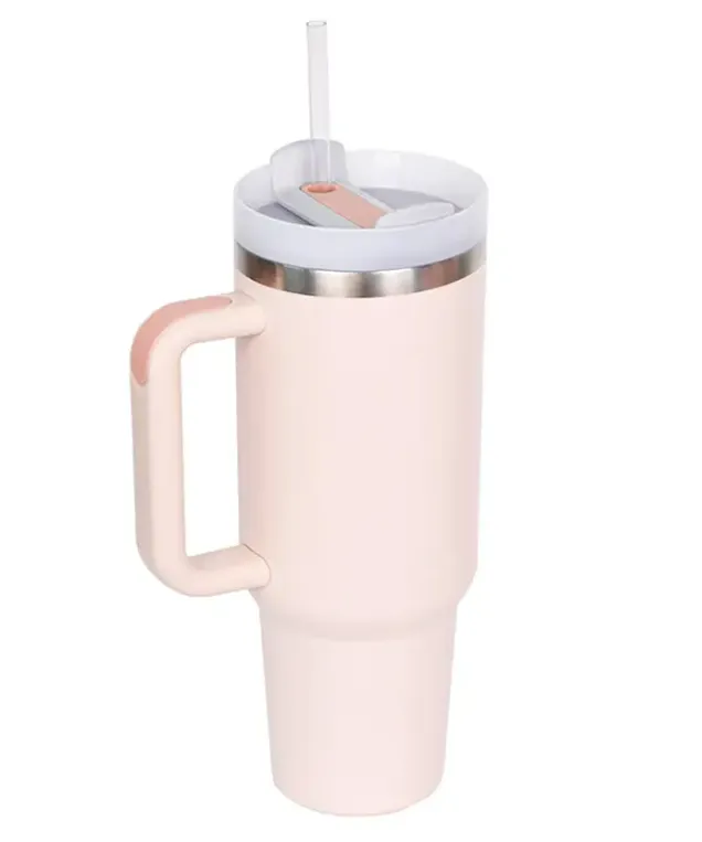 40oz Stainless Steel Tumbler - Light Pink