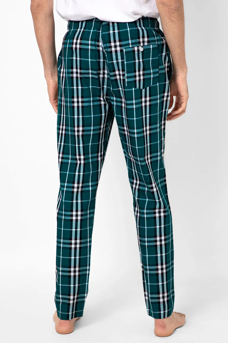 80's Check Green Pyjama