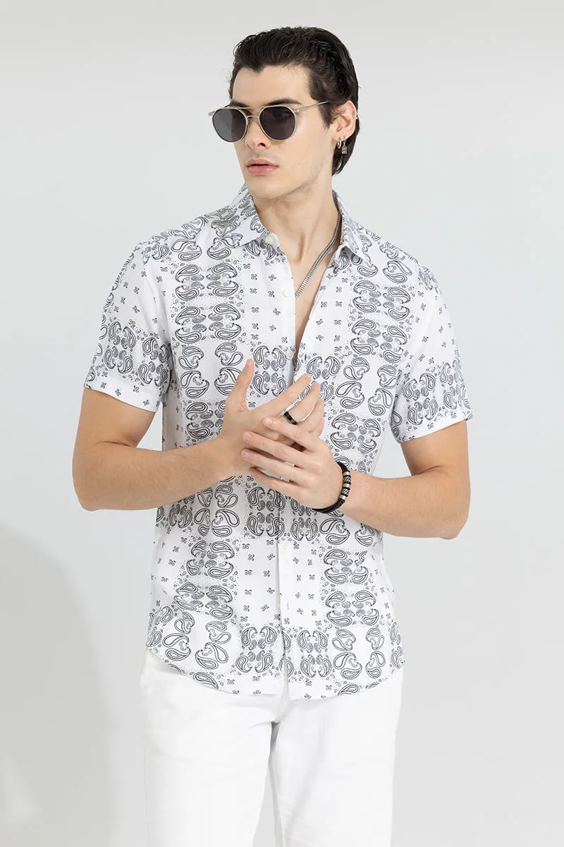 Acoustic Paisley White Shirt