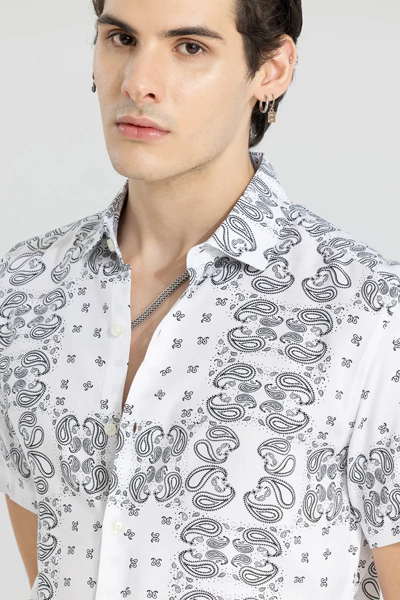 Acoustic Paisley White Shirt