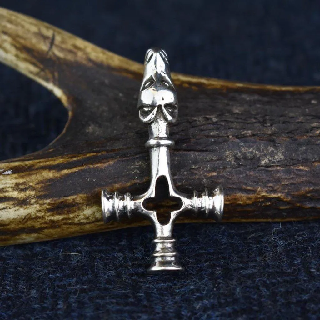 Asgard Dragon Hammer Pendant – Pewter or Silver