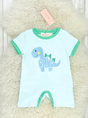 Baby Blue "Rawr" Romper