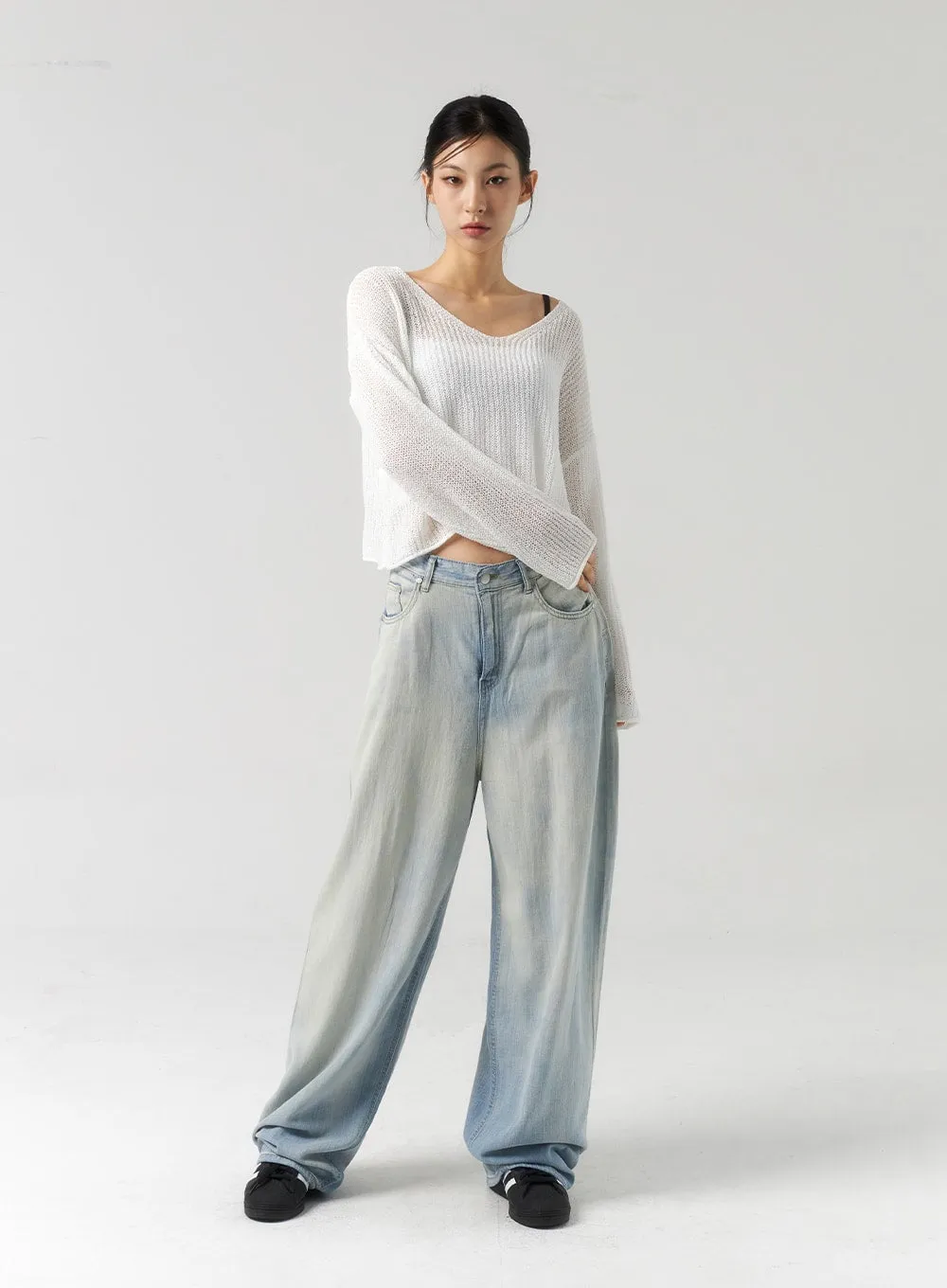 Baggy Low Rise Jeans CU322