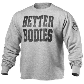 Better Bodies Big Print Sweatshirt - Grey Melange