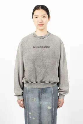 Blurred Logo Sweatshirt Faded Grey