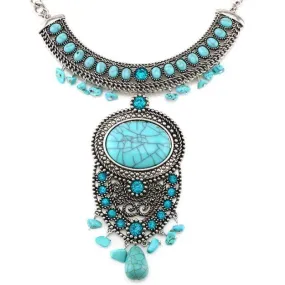 Bohemian Princess Blue Necklace