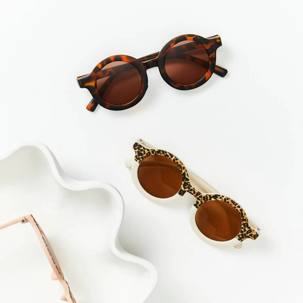 Coral Leopard Ava Baby Sunglasses