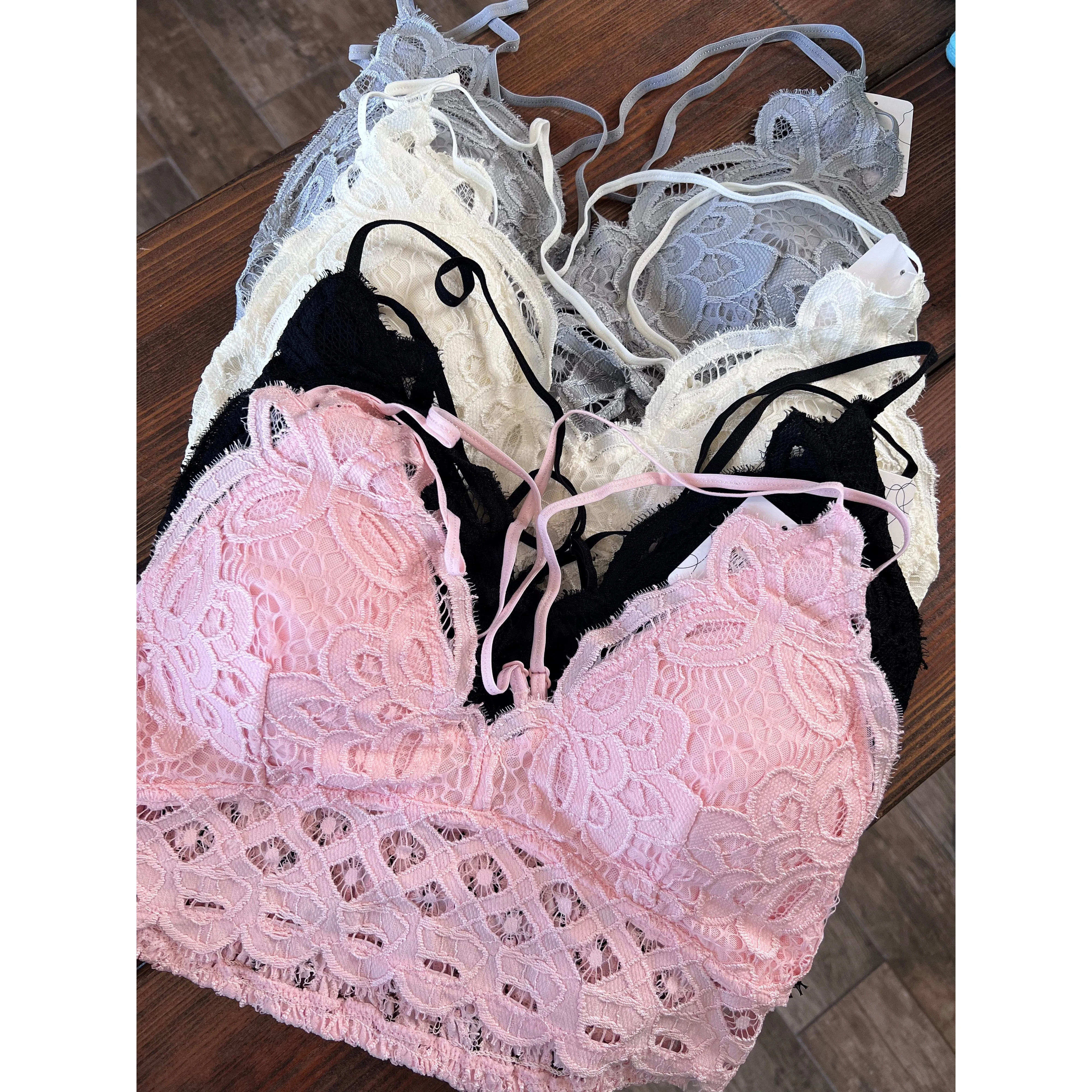 Crochet Lace Bralette (CHOOSE YOUR COLOR)