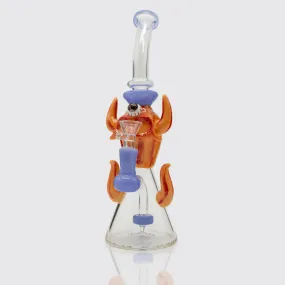 Demon Cyclops Glass Bong - Blue