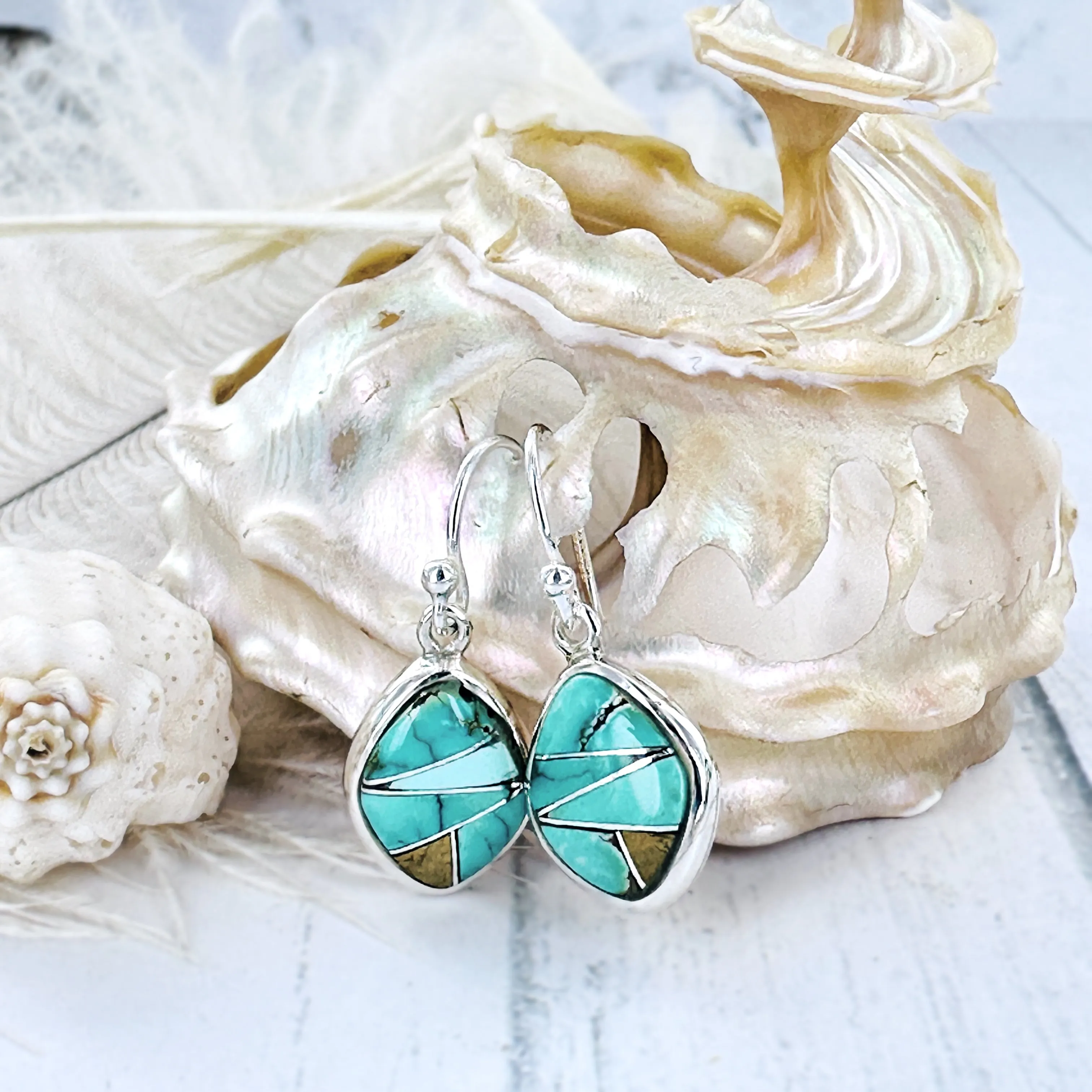 Diamond Dreams {Iron Maiden} turquosie earrings