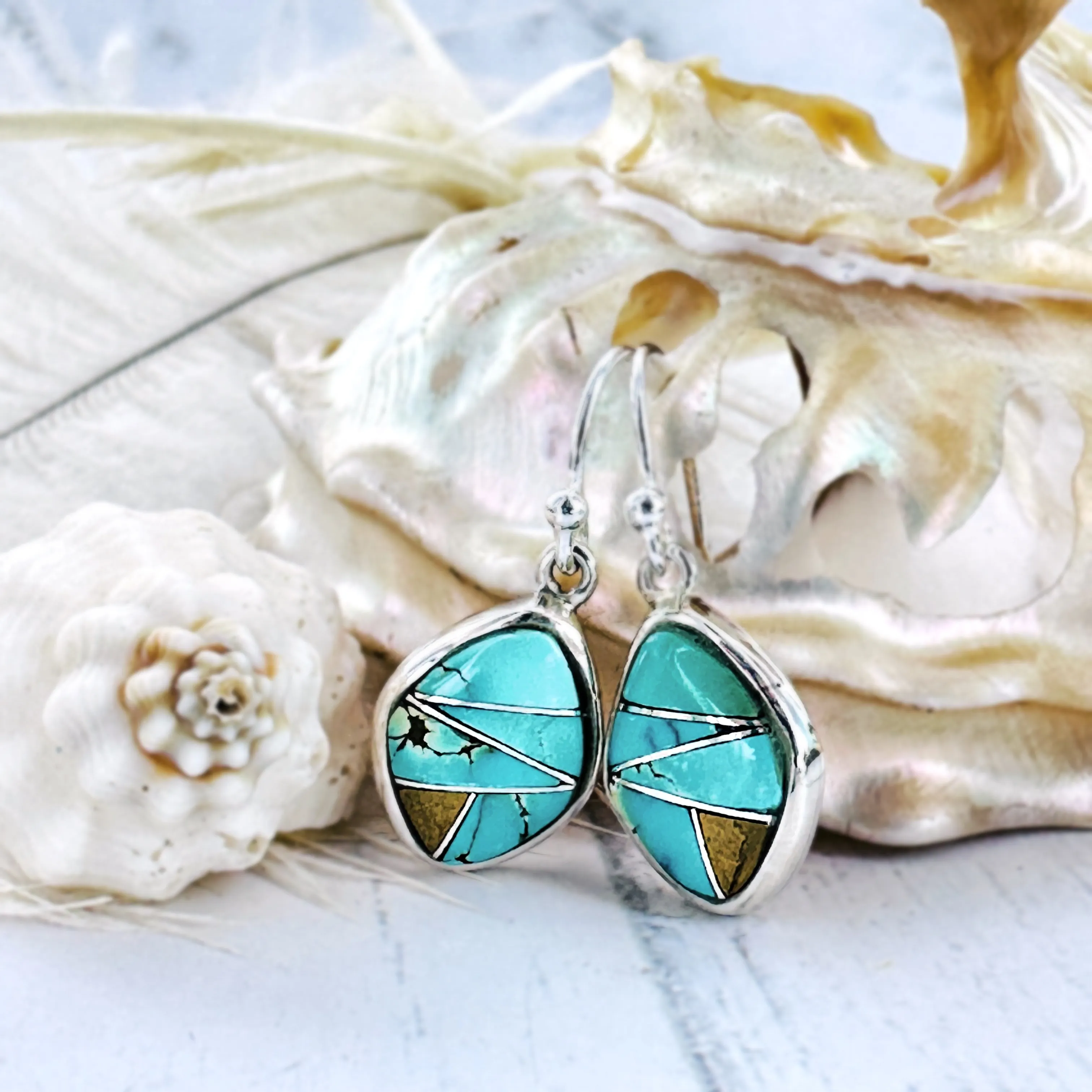 Diamond Dreams {Iron Maiden} turquosie earrings