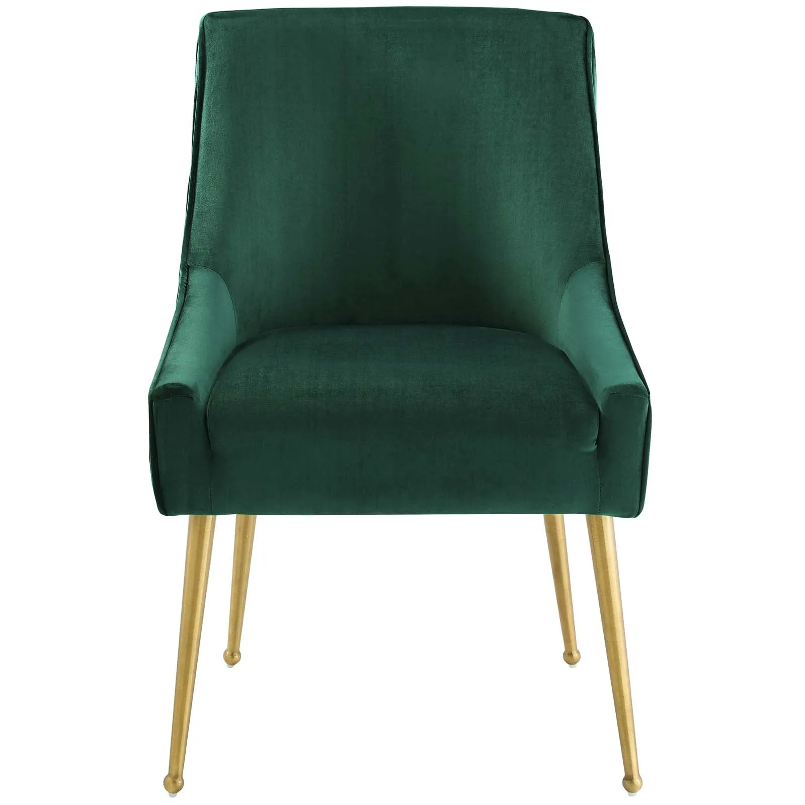 Discern Pleated Back Upholstered Performance Velvet Dining Chair