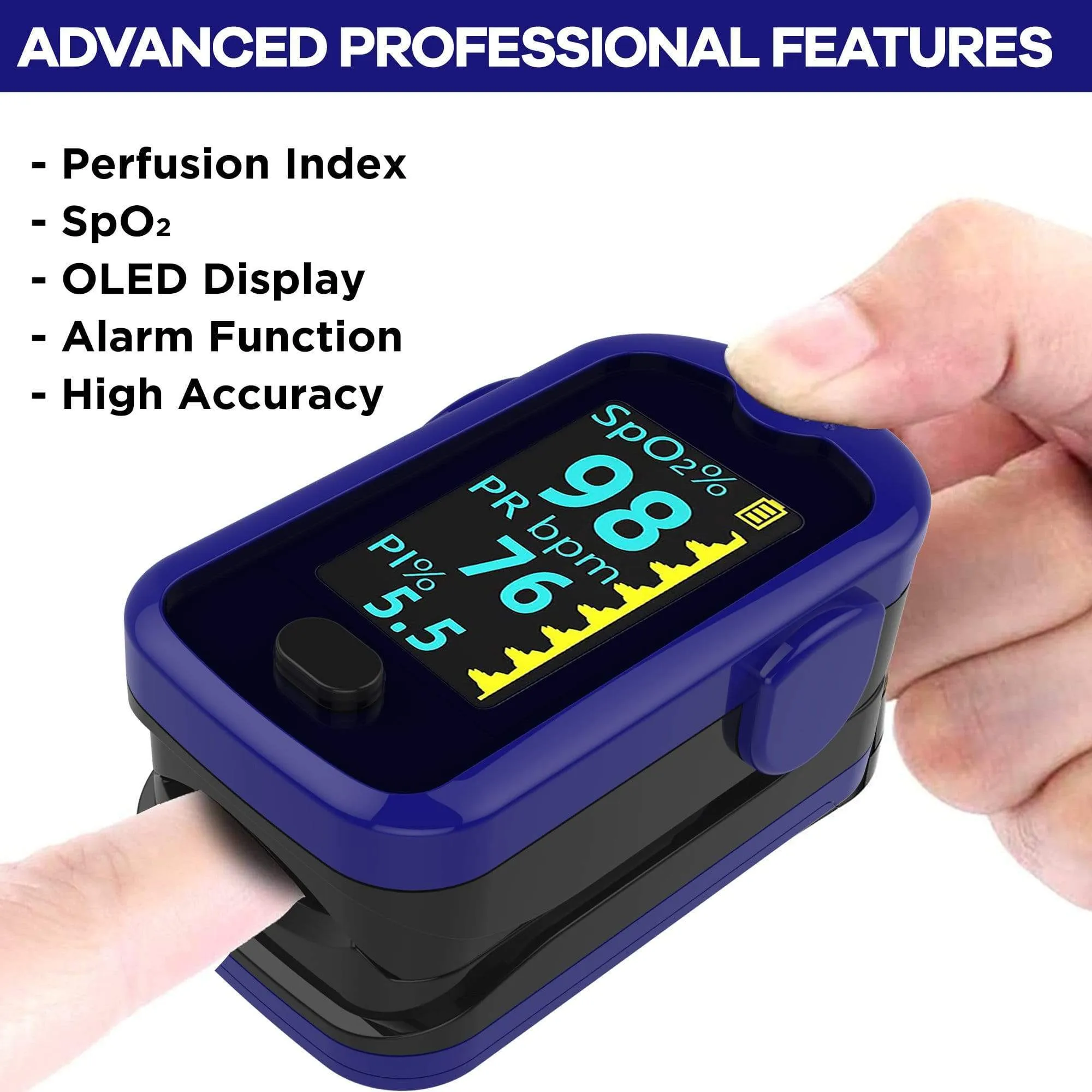 Dr Trust USA Pulse Oximeter 217 (Blue)