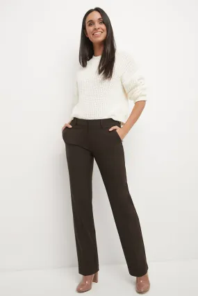 Easy care straight leg trouser dress pants