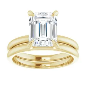 Emerald Cut Diamond Solitaire Ring