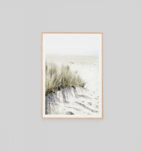 Footprints in The Sand Framed Print