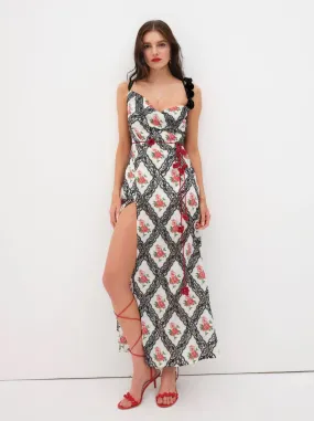 For Love & Lemons - Vittoria Maxi Dress - Black