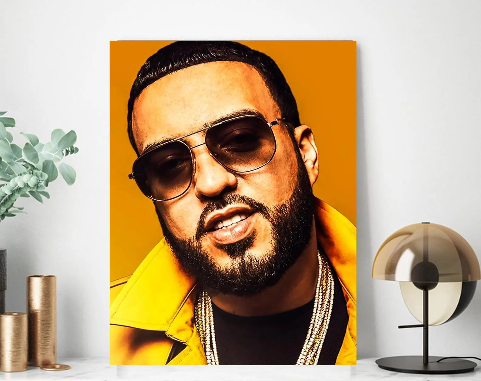 French Montana Canvas, Claude Montana Poster, Music Canvas, Print Art, Gift Poster, Home Decor, Canvas Print, Gift for him, Gift for her