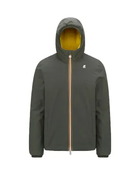 Giacca Uomo K-Way Jack Warm Double Verde Giallo