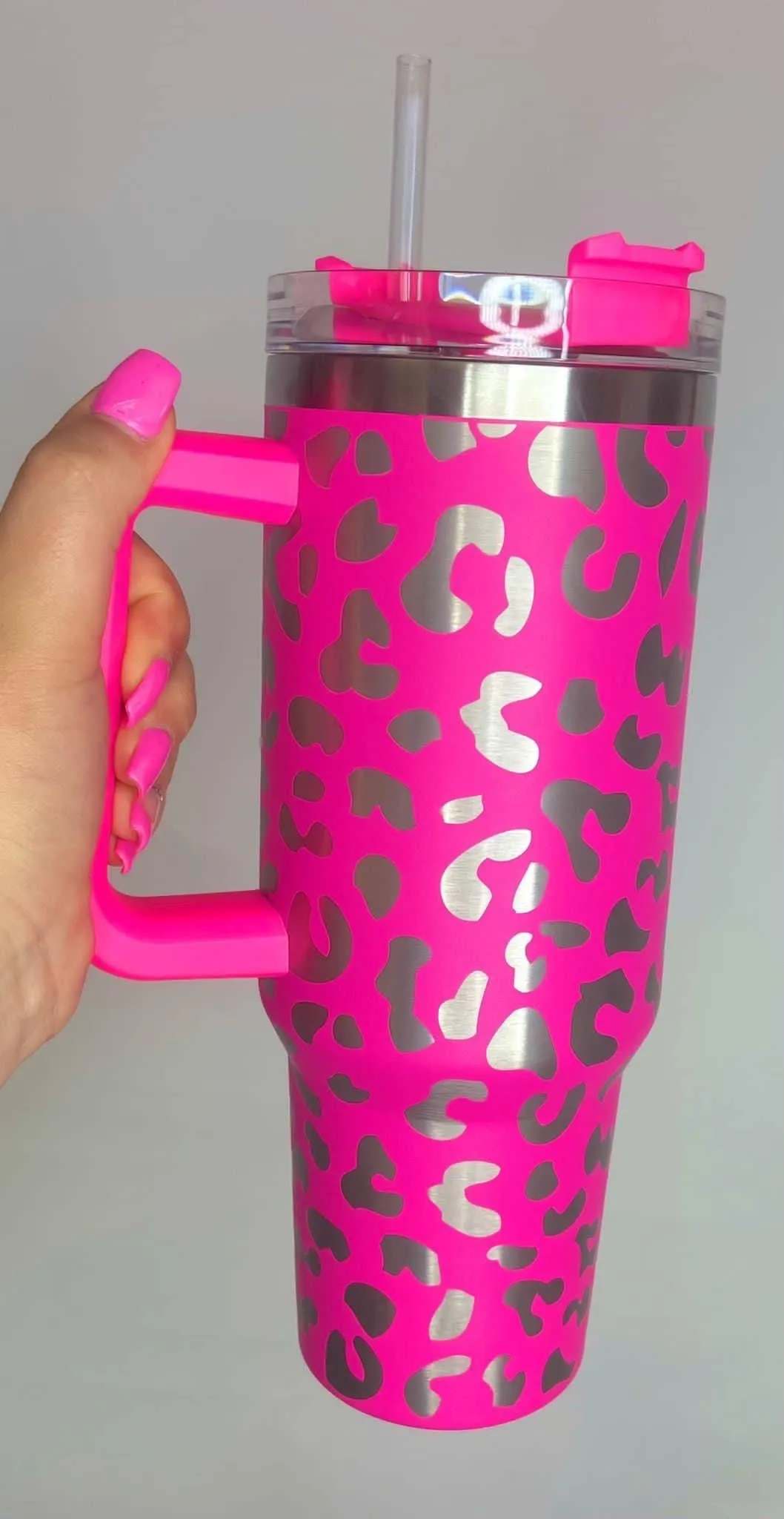 Handle It 40oz Tumbler - Leopard