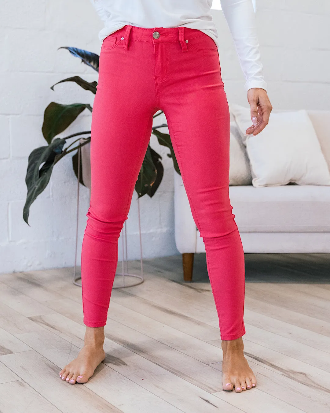 Hyperstretch Skinny Jeans - Shell Pink