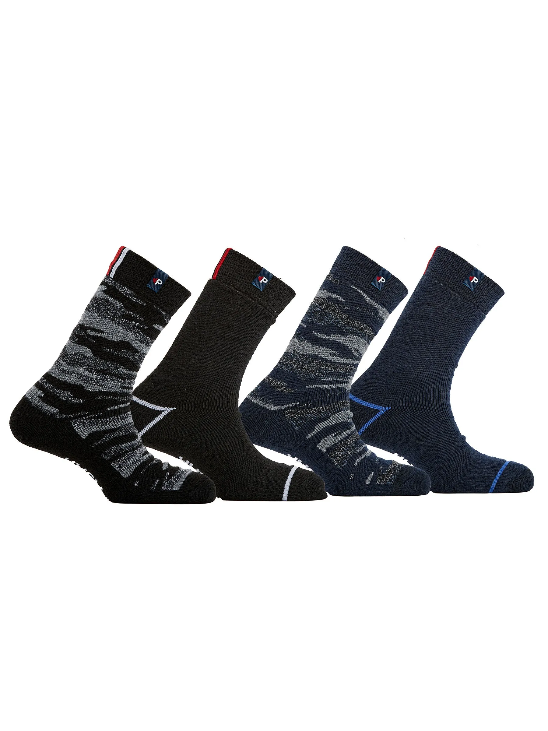 Jayk Men's Full Cushion Thermal Socks 4-pack