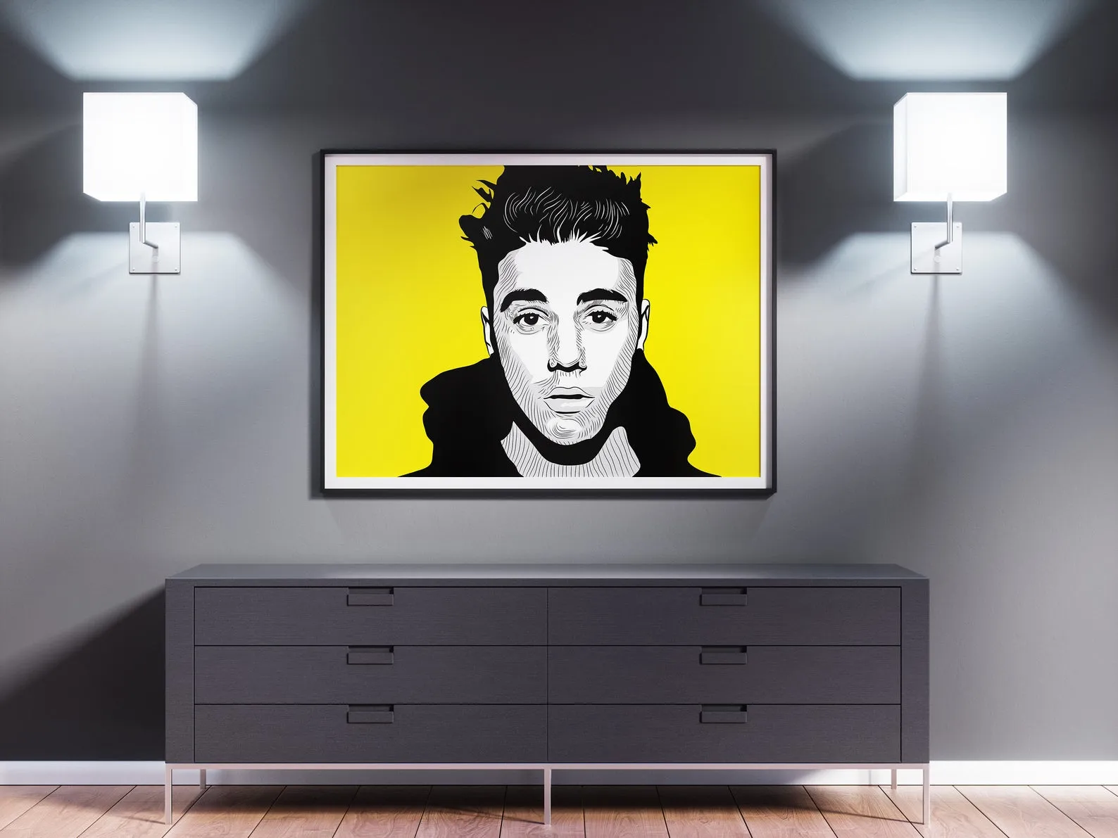 Justin Bieber Poster, Custom Music Print, Music Poster, Custom Poster, Home Decor, Wall Hangings, Pop Star, Singer Print