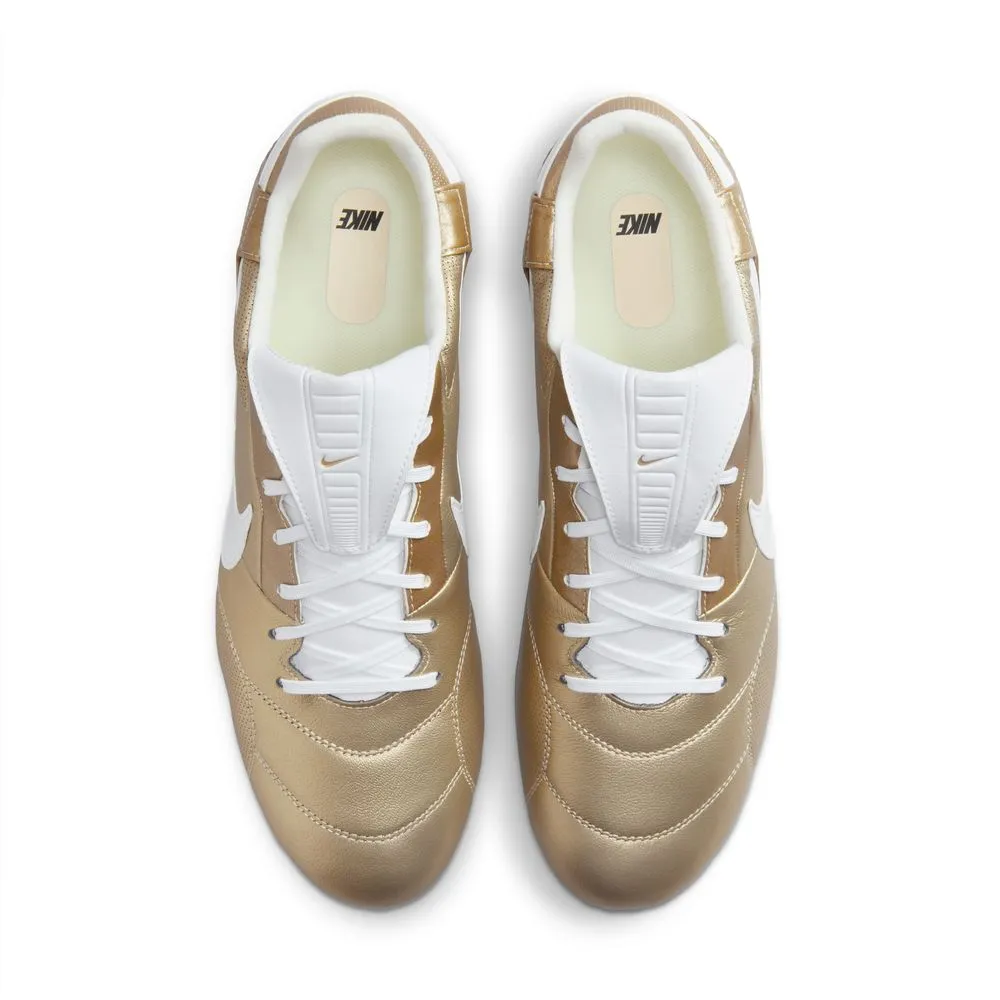 Nike Premier III FG Football Boots (Metallic Gold/White)