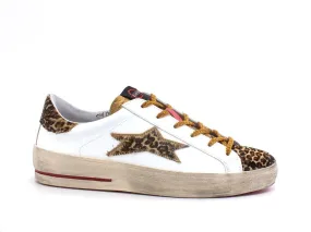 OKINAWA Low Plus Limited Sneaker Cavallino Bianco Leopard 1927