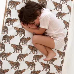 Organic Crib Sheet Leopard