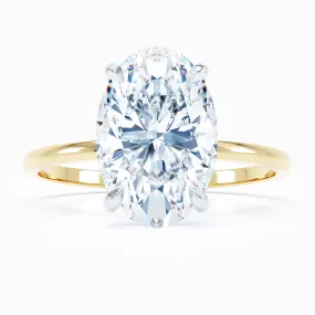 Petite Solitaire - Oval Engagement Ring