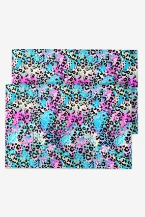 Pillowcases - Orchid Spray Paint Leopard