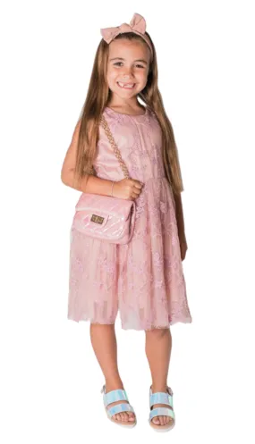 Popatu Baby Girl's & Little Girl's Embroidered Dusty Rose Dress