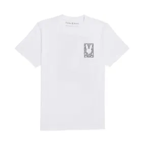 Psycho Bunny Mens Pisani Graphic Tee - White