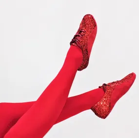 Red Glitter Dorothy Tightrope Shoes