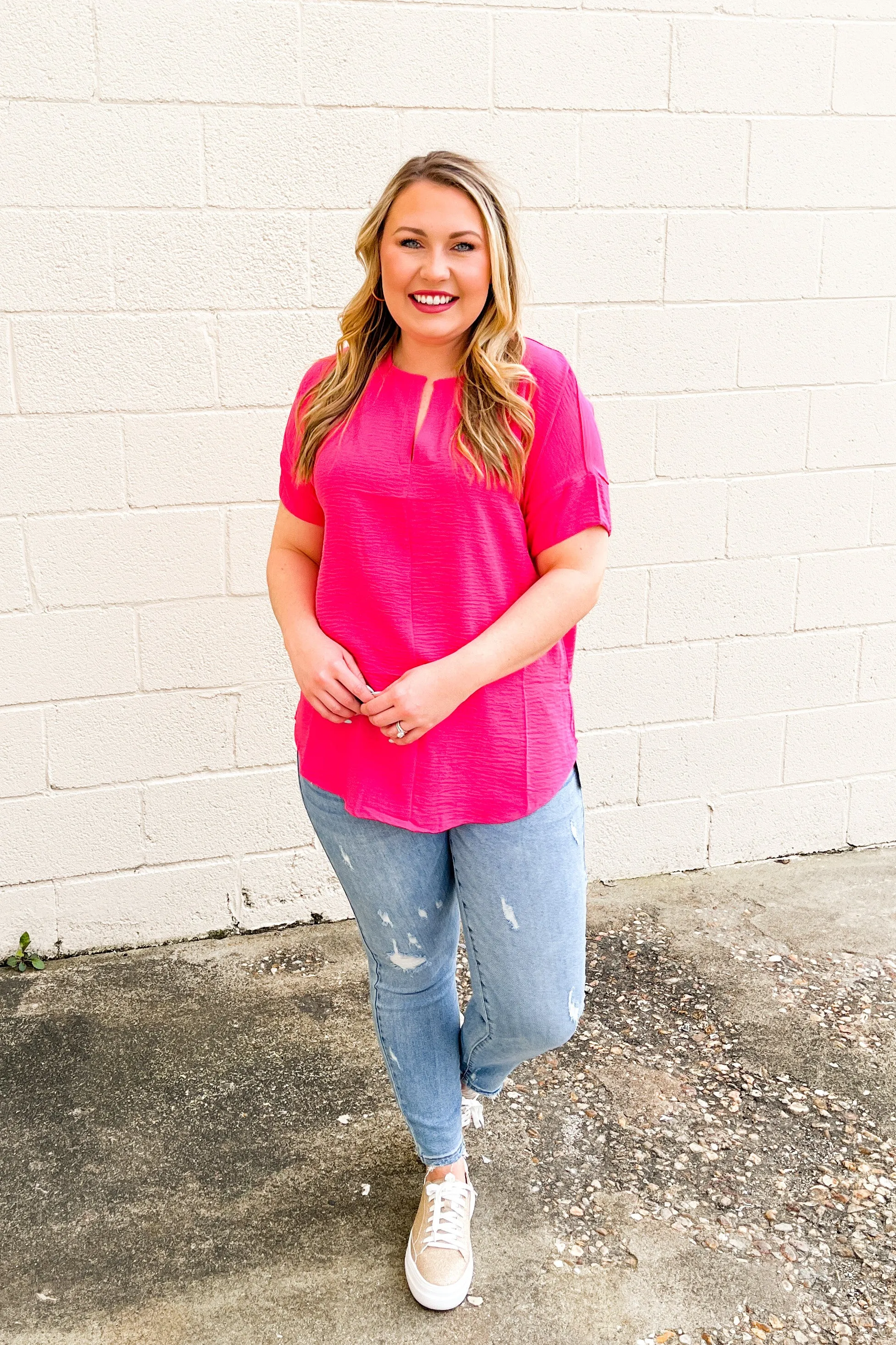 RESTOCK | Gracie Top, Fuchsia