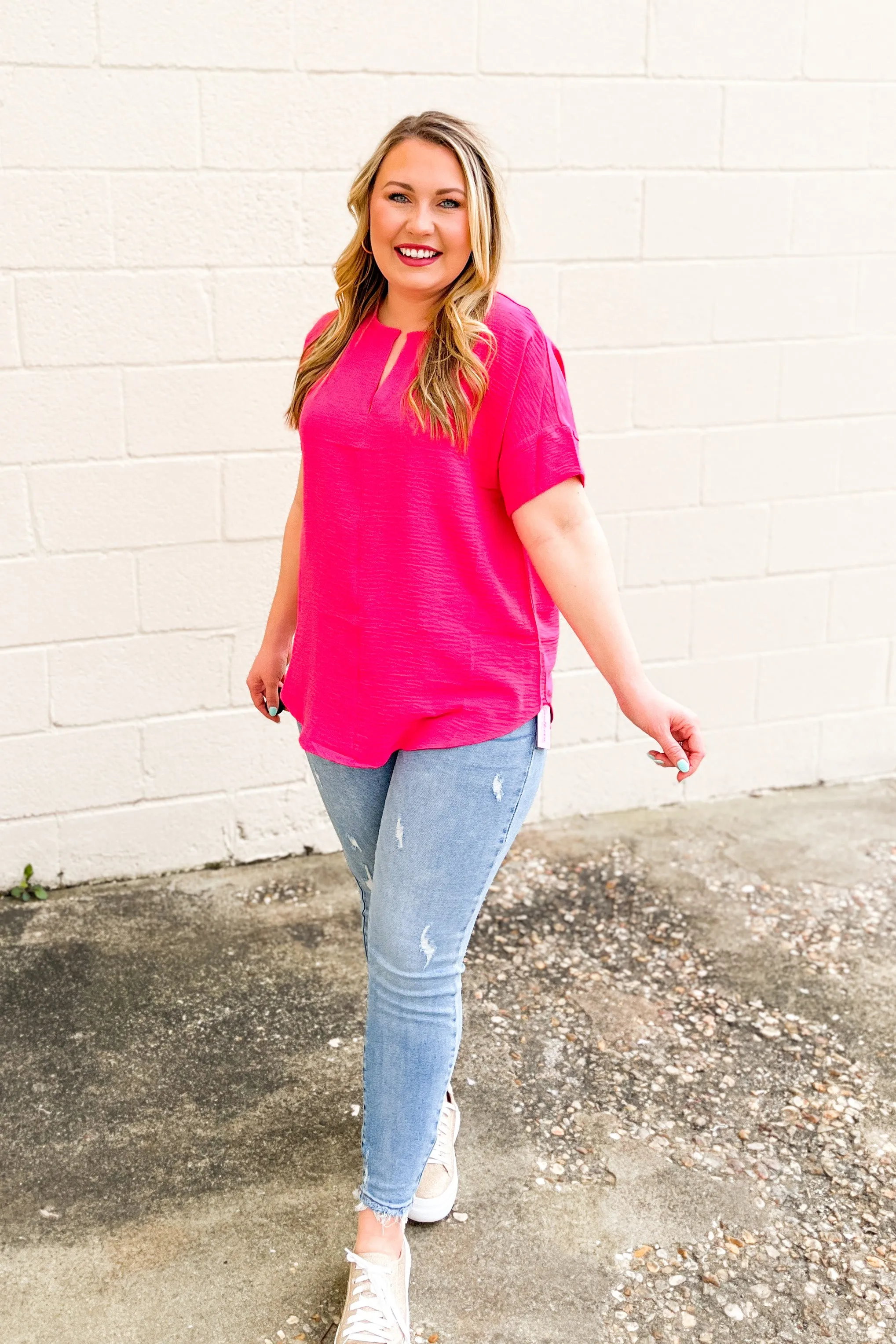 RESTOCK | Gracie Top, Fuchsia