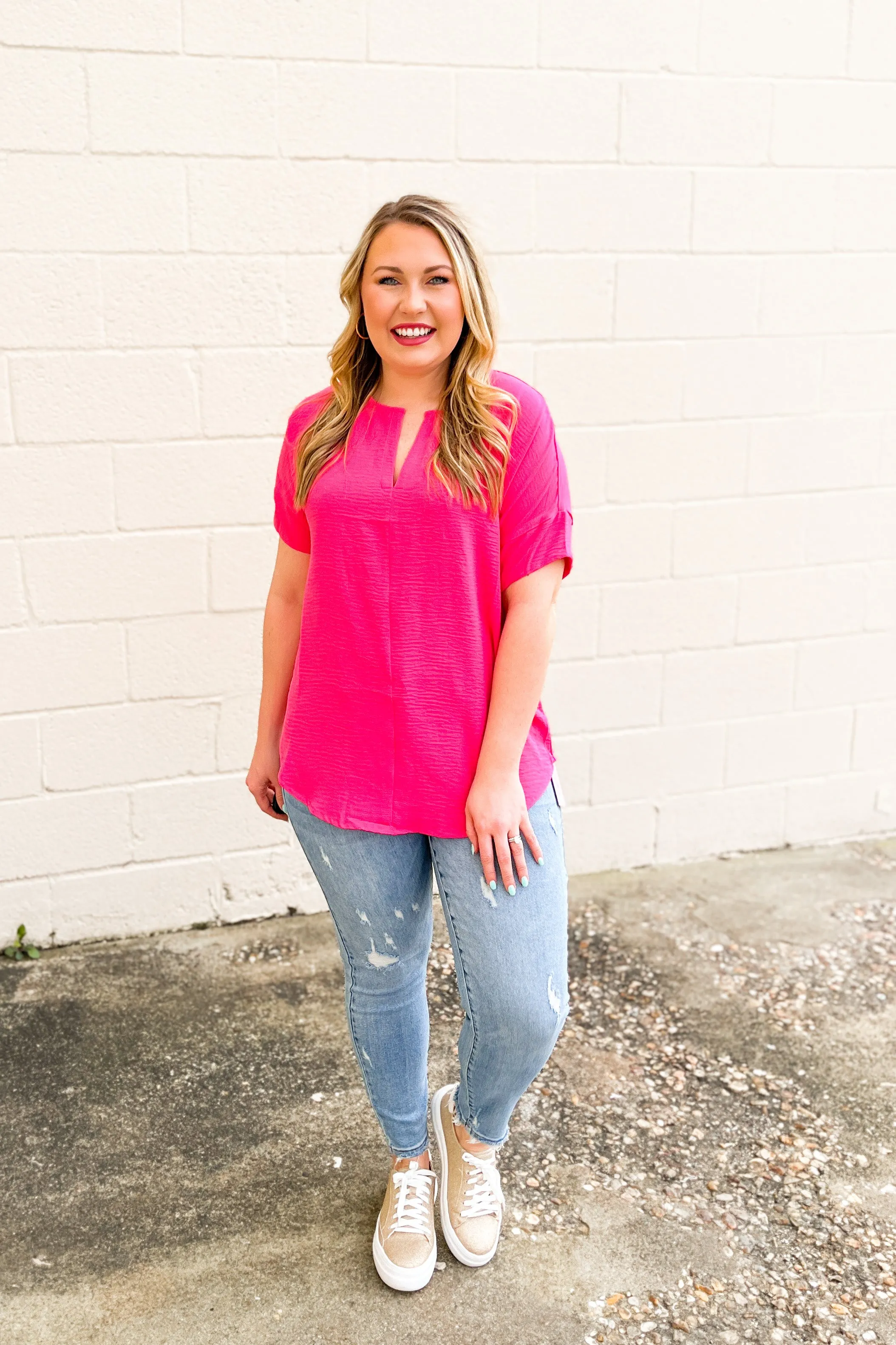 RESTOCK | Gracie Top, Fuchsia