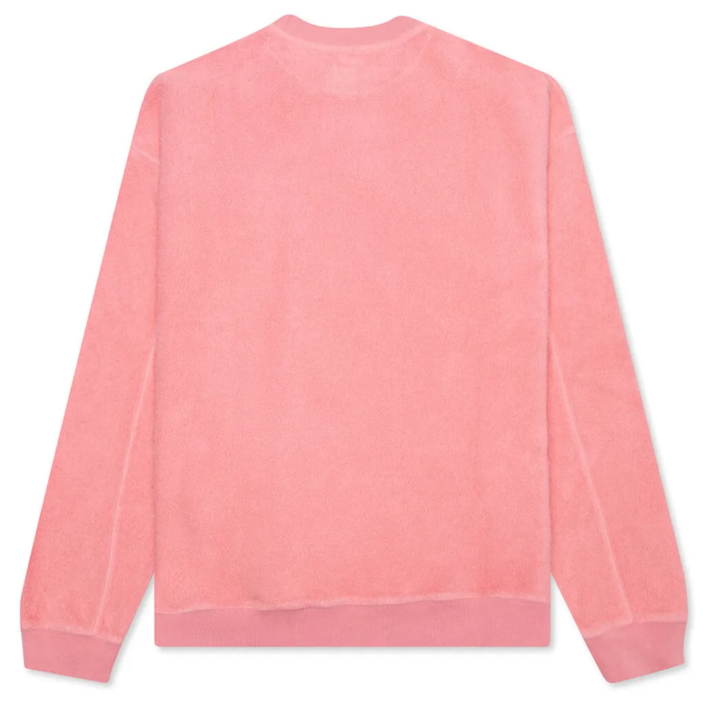 Reverse Fleece Crewneck Sweatshirt - Pink