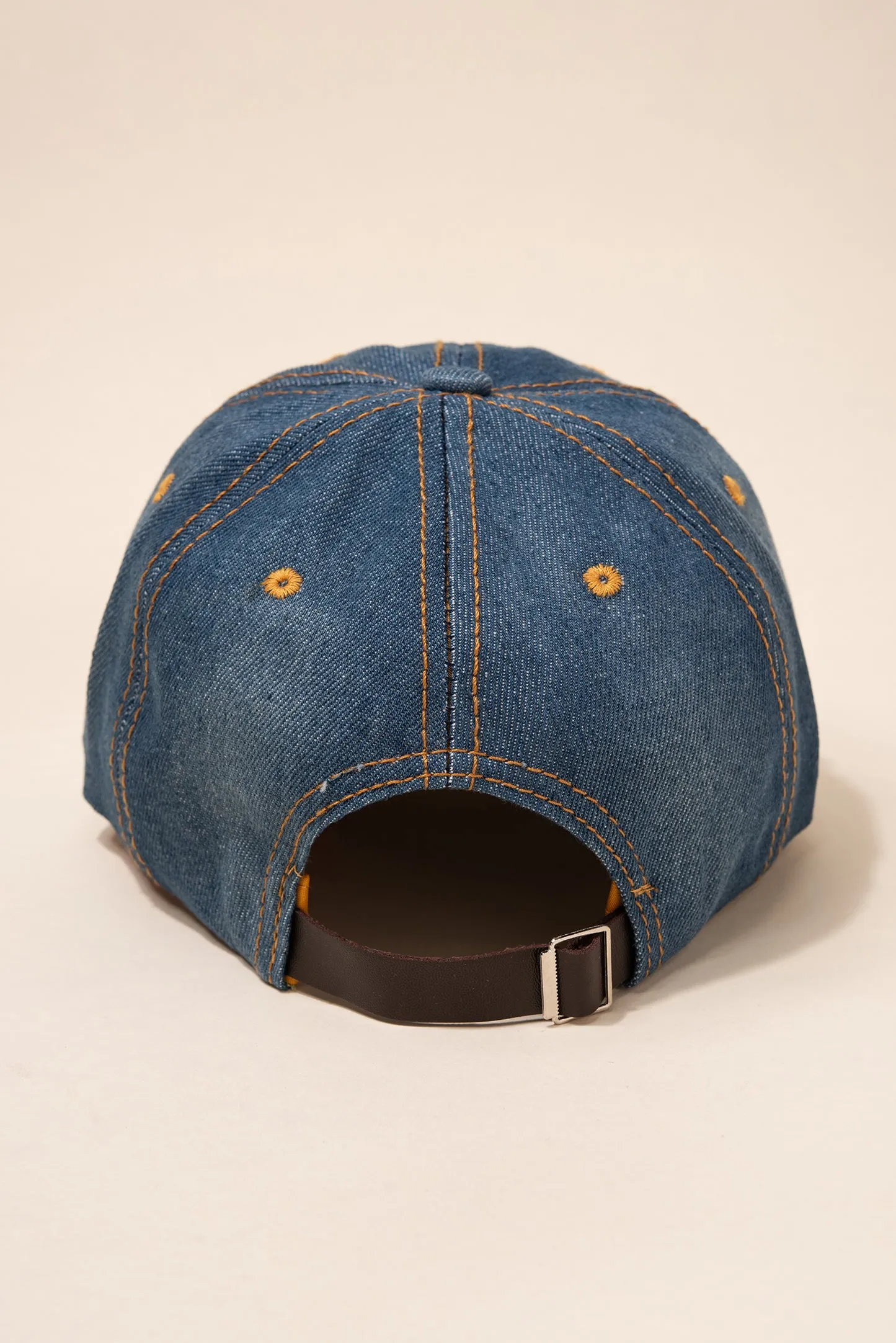 Rhinestone HOLY Denim Cap