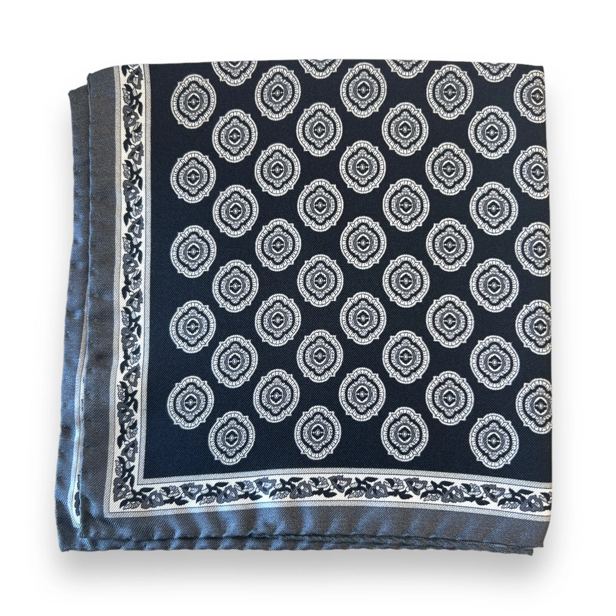 Ron Cornell Italian Silk Pocket Square_ 10001