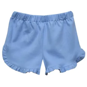 Ruffle Shorts - Light Blue