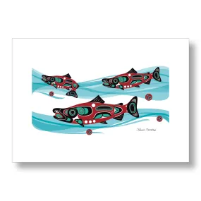 Salmon Run - Limited Edition Formline Art Print