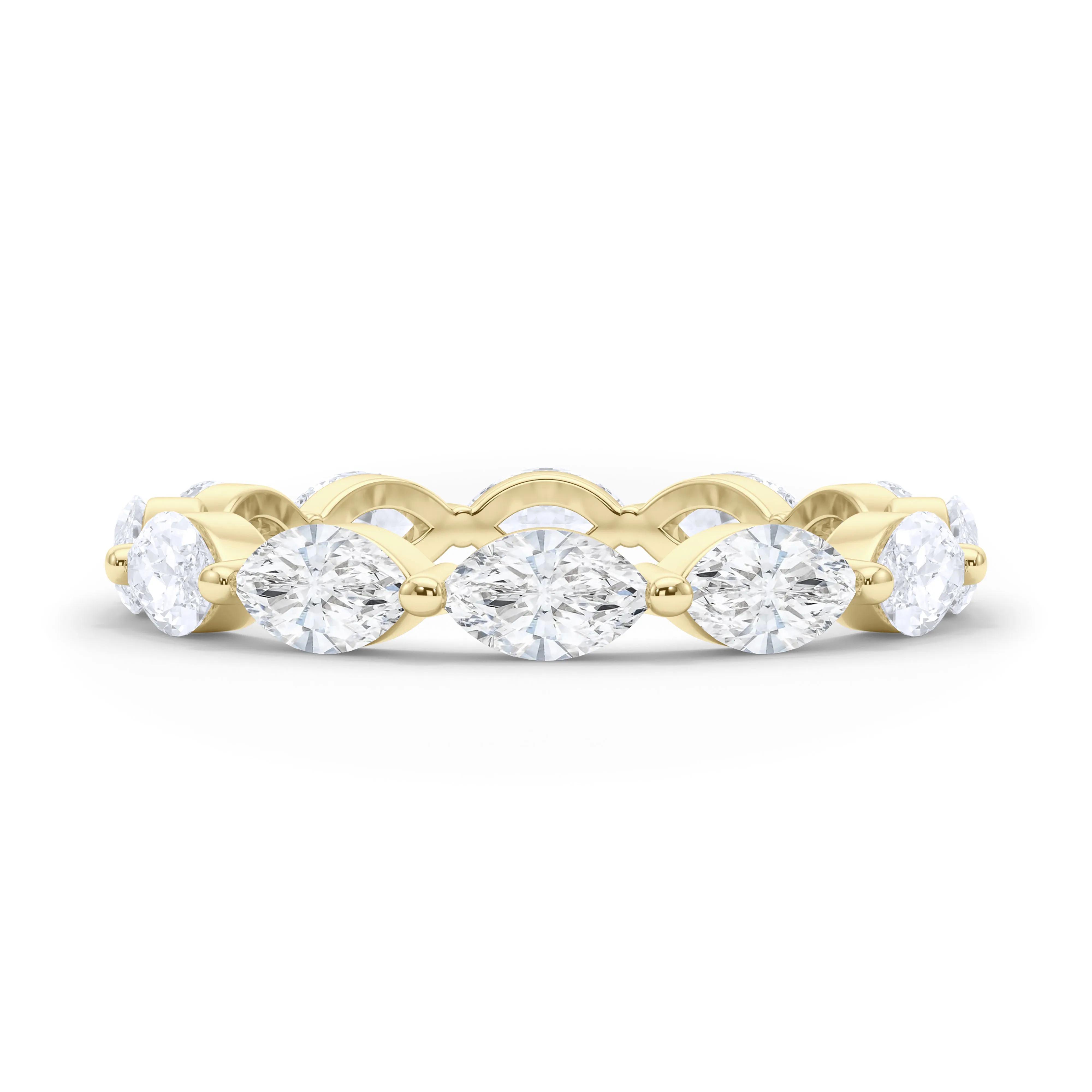 Sideways Marquise Diamond Eternity Band