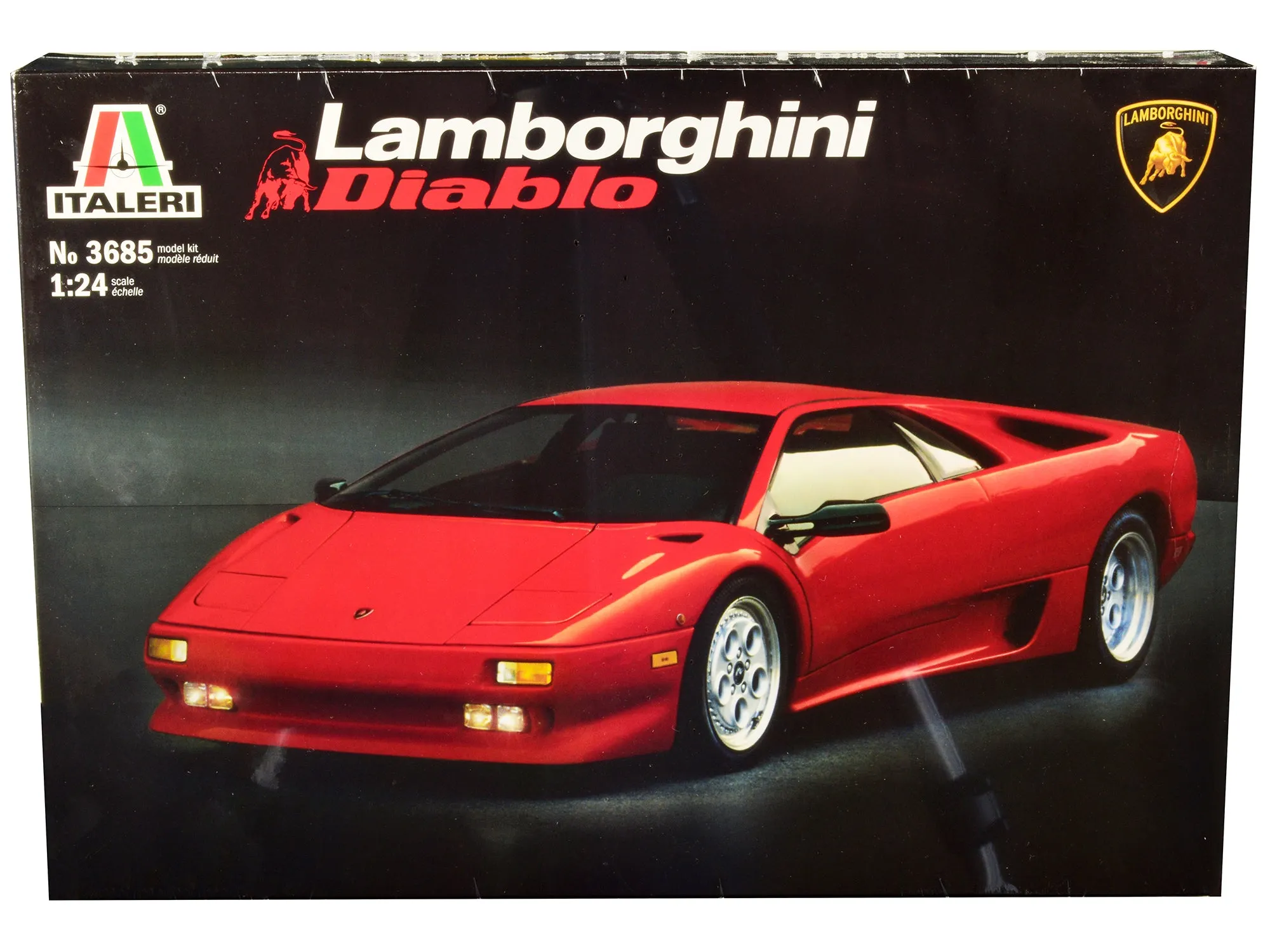 Skill 3 Model Kit Lamborghini Diablo 1/24 Scale Model by Italeri