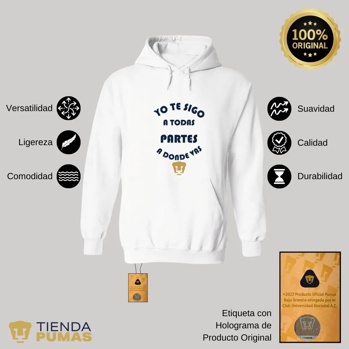 Sudadera Mujer Pumas UNAM te sigo