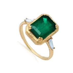 The Bayou Emerald   Diamond Ring