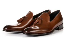 The Chaplin Tassel Loafer - Brown